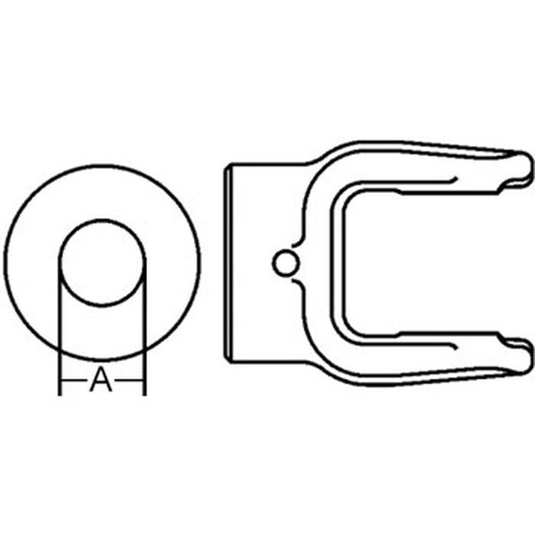 Aftermarket Shear Pin Implement Yoke w 14 Pin Hole A-802-0618-AI - main